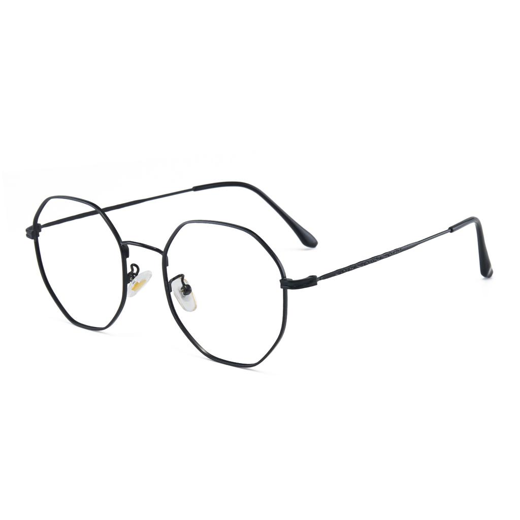 Retro Luxury Metal Polygonal Myopia Glasses for Women Men Advanced Large Frame Near Sight Eyeglasses Comfortable and Versatile