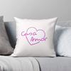 Love Island Casa Amor Quadratische Kissenhülle Polyester Leinen Samtmuster Dekor Kissenbezug Bettkissenhülle 18"