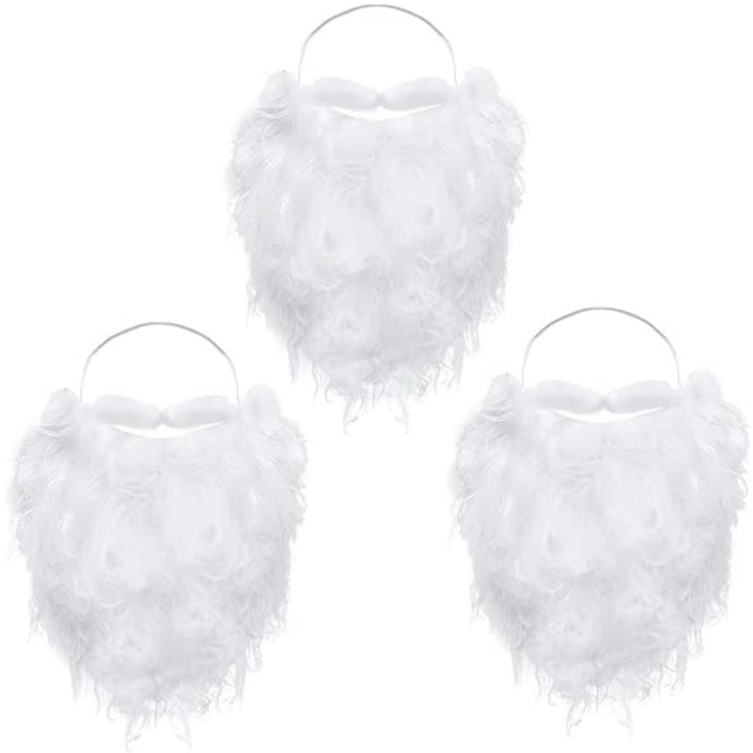 

Смешная борода Санты Белая искусственная борода Рождественская борода Санта Клауса Костюм для подростков и взрослых Маскировка на Рождественскую вечеринку Аксессуары