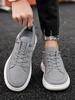 Fashion Man Shoe With Laces Gray Spring Autumn Sneakers High Quality Fashion 2025 Low Price Classic Original Hiking Casual Shoes for Men