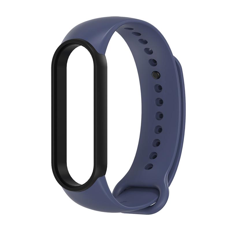 Mijobs Sport Strap for Mi Band 7 6 5 Silicone Wrist Bracelet Dual Colors Strap Wristband Smart Band For Xiaomi Miband 7 6 5