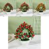 Plastic Heartshaped Fruit Bonsai 42 Piece Artificial Plant For Photography Prop