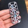Fidget Magnetic Push Card Metal Infinite Position Mechanical Slider Haptic Coin EDC Sensory Stress Relief Toy Men Anti Anxiety
