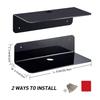 Speakers Organizer Rack Acrylic Wall Mounted Display Stand Shelf Holder Home Storage Self Stick-On