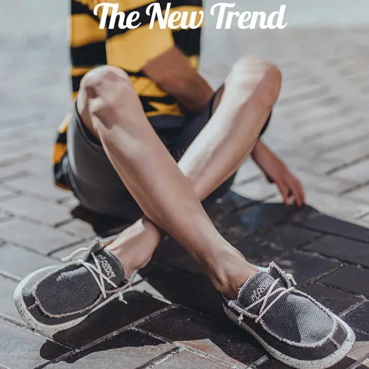 Summer Men's Canvas Sneakers  Breathable Vulcanized Shoes Men's Sneakers Shoes Plus Size