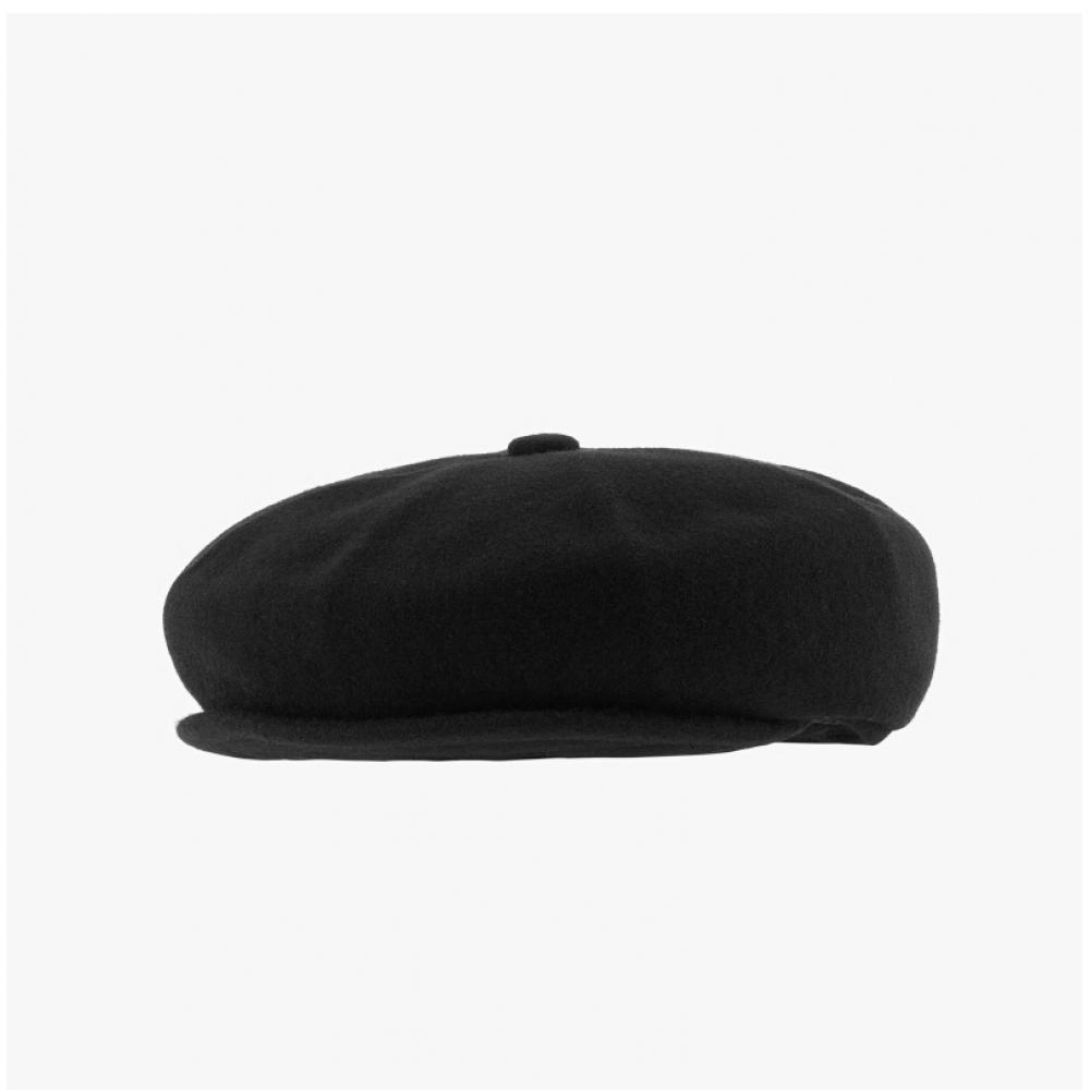 Kangol K3164ht Black Hawker Wool Newsboy Cap Octagonal Hat