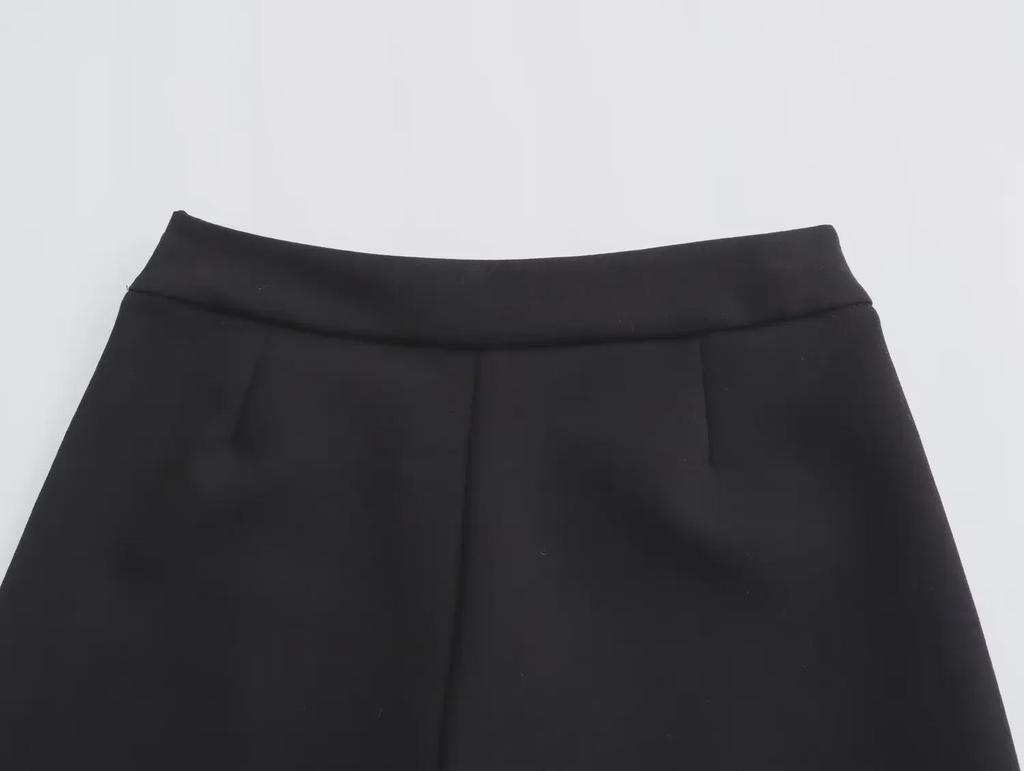2023 Autumn European & American Women's Asymmetrical Three-Color Casual Skirt Pants