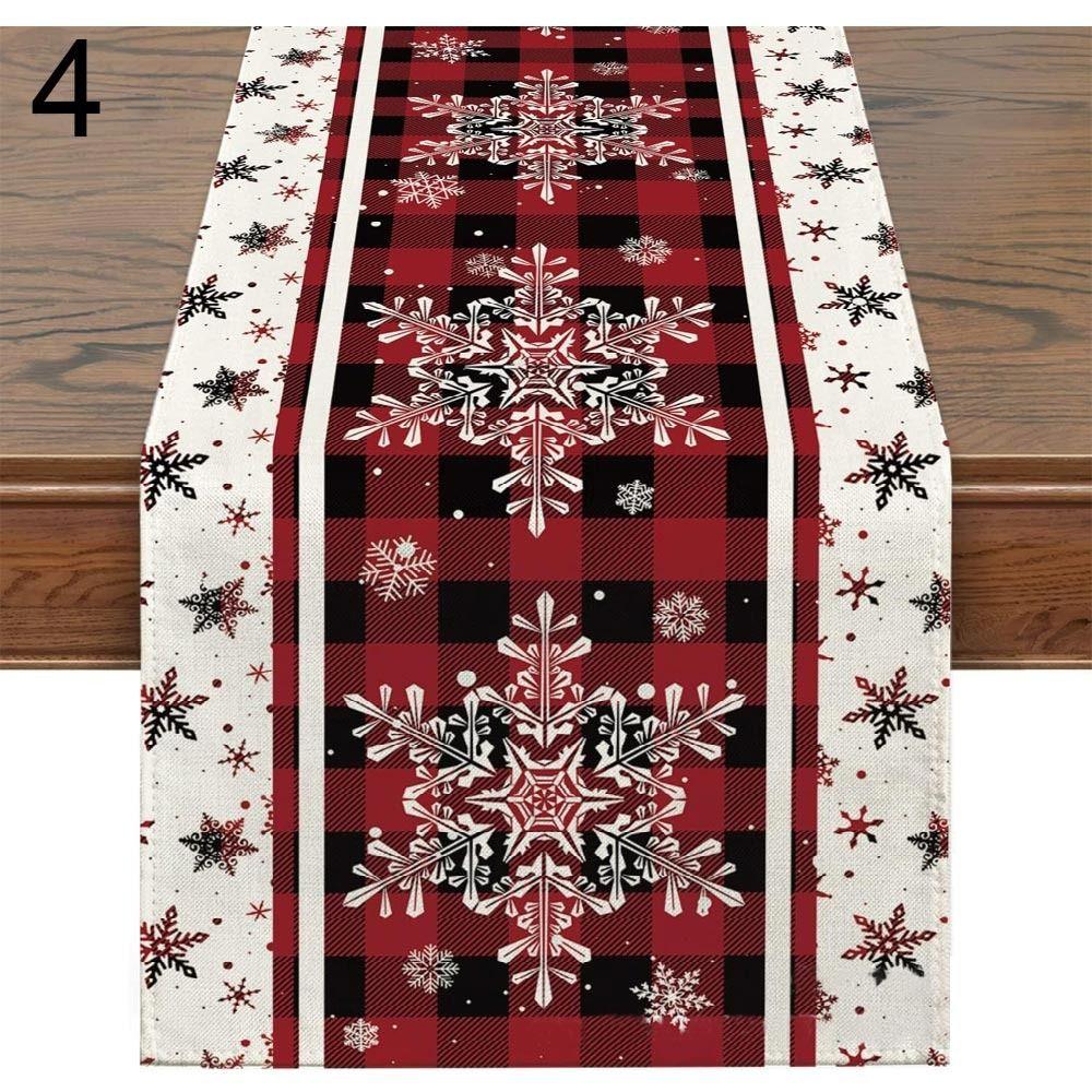 

Рождественская скатерть с принтом, безликий гном, снеговик, крышка стола, новогодний стол, флаг, домашний декор для вечеринки 4