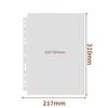 A4 Photocard Binder Sheets Transparent PP Acid Free Photo Album Refill Pages Multiple Pockets Sleeve Card Stamp Die