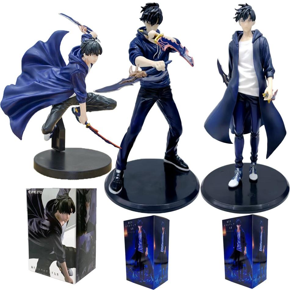 New SoloLeveling Shadow King Figure Sung Jinwoo Cheng Xiaoyu Handheld Model Desktop Ornament Action Figure Anime Collection Gift