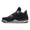 Air Jordan 4 Retro SE Black Canvas Unisex Sneakers White Fire-Red Light-Steel-Grey DH7138-006