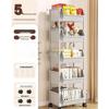5-Tier Plastic Rolling Storage Cart
