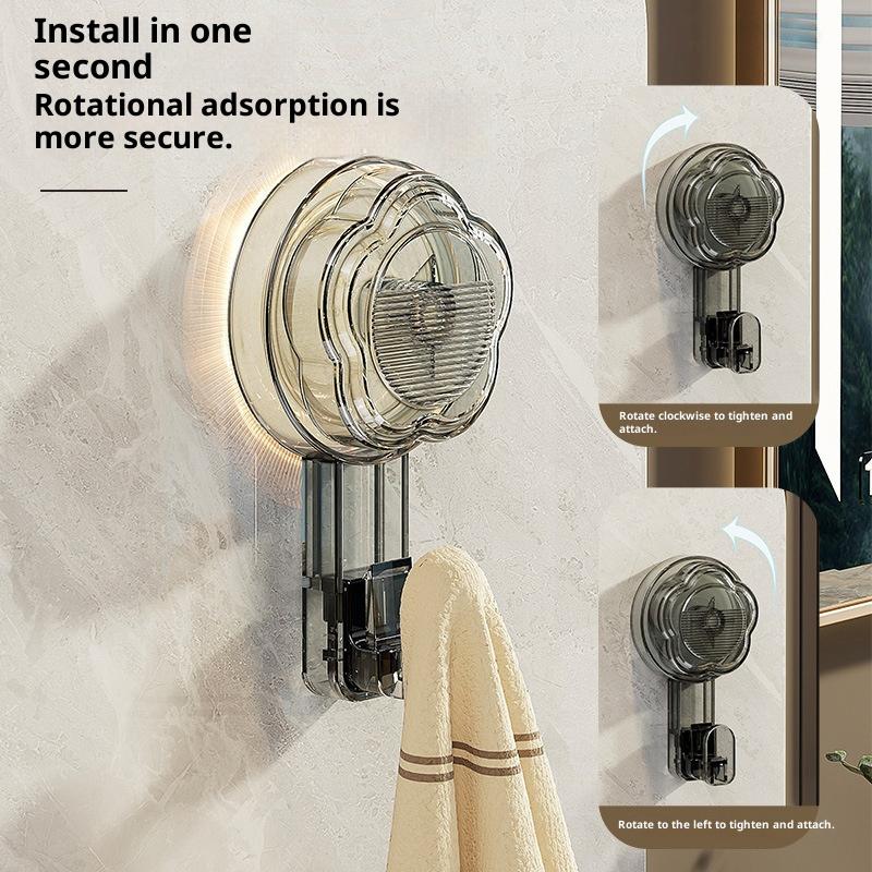 Mode Blume Form Starker Saugknopf Haken Vakuum Wiederverwendbare Duschhaken Schwerlast Kleiderhaken Spurloser Kleiderhaken