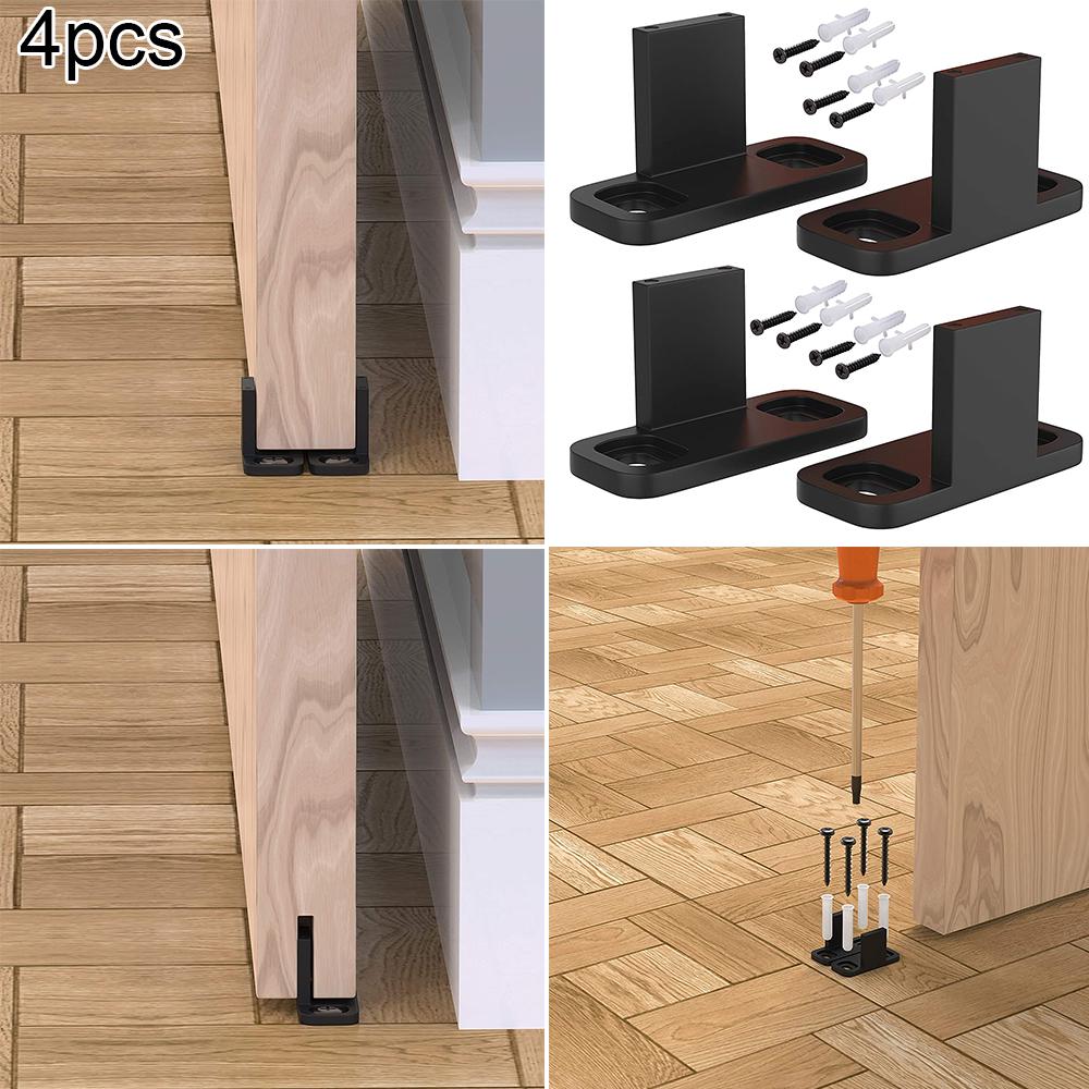 UK Barn Door Floor Guide, Door Bottom Guide, Wall Stay Roller Guides For Sliding