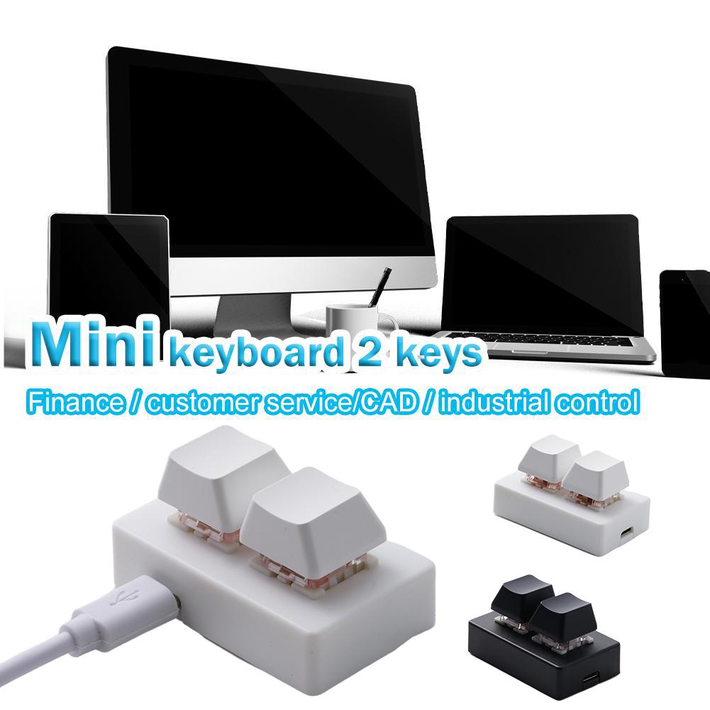 Custom Mini Keyboard 2 Keys OSU Gaming Keyboard Programmable DIY Mechanical Keypad Macro Keypad For Gaming Working
