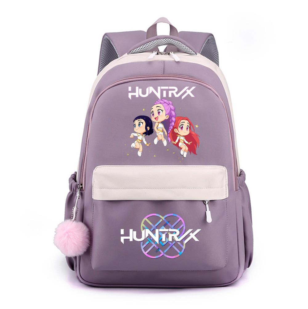 Anime Cartoon K-Pop Demon Hunters Printed Large Capacity Waterproof Backpack for Teenger Student Girl Boy Schoolbag Bookbag Gift Travel Bag