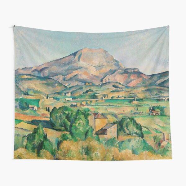 Nature Mountain Tree Tapestry Aesthetic Landscape Tapestry Green Woodland Scenery Wall Hanging for Bedroom Living Room Decor