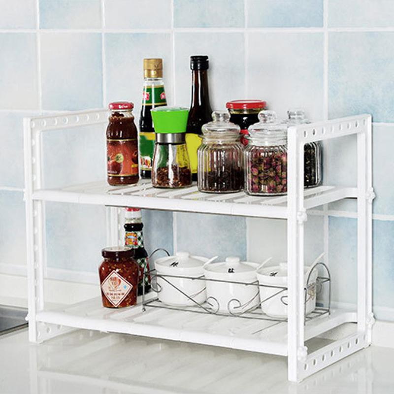 

Adjustable Cabinet Organizer Shelf Stackable Kitchen Counter Shelf Cabinet Organizer And Storage Pantry Organizer белый