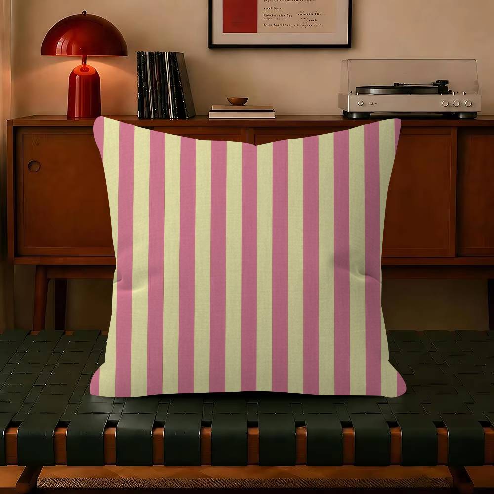 Solid Color Stripes Beauty Cushion Cover Pillowcase Upholstery Sofa Throw Pillow Home Decor Pillowcas