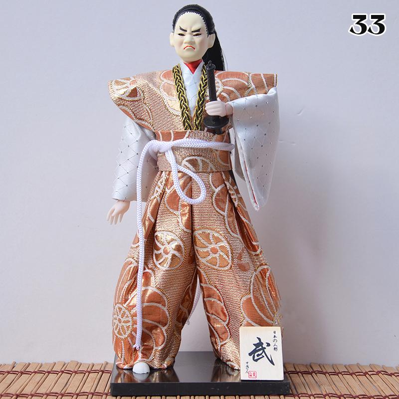 Japanese Samurai Ninja Figurines Dolls With Kimono Traditional Ninja Ornaments Home Decor Collection Arts Craft Gifts