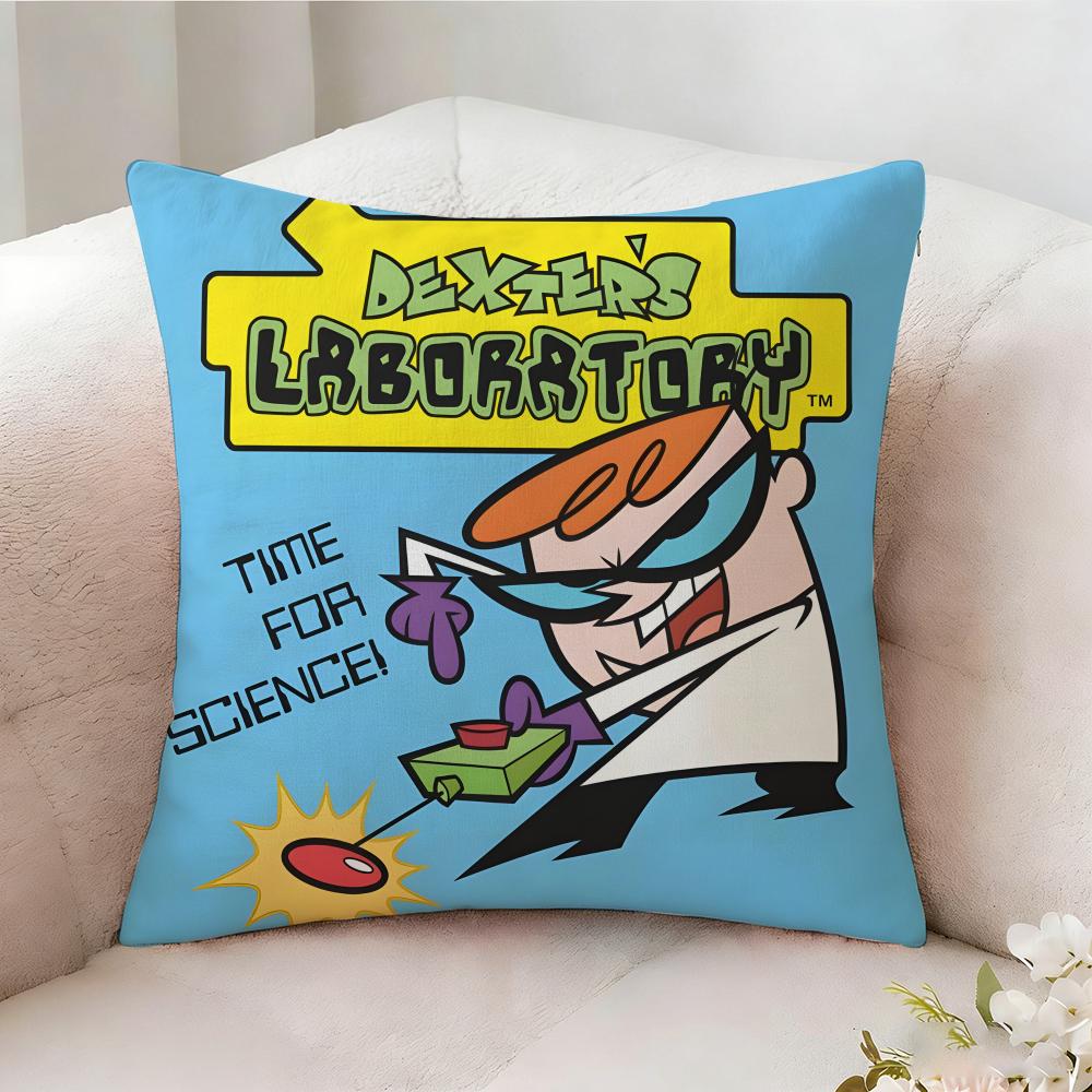 Ddexters Laboratory Anime Pillow Case Pillowcase Doublesided Printed Sofa Cushion Bedroom Headboard Pillow
