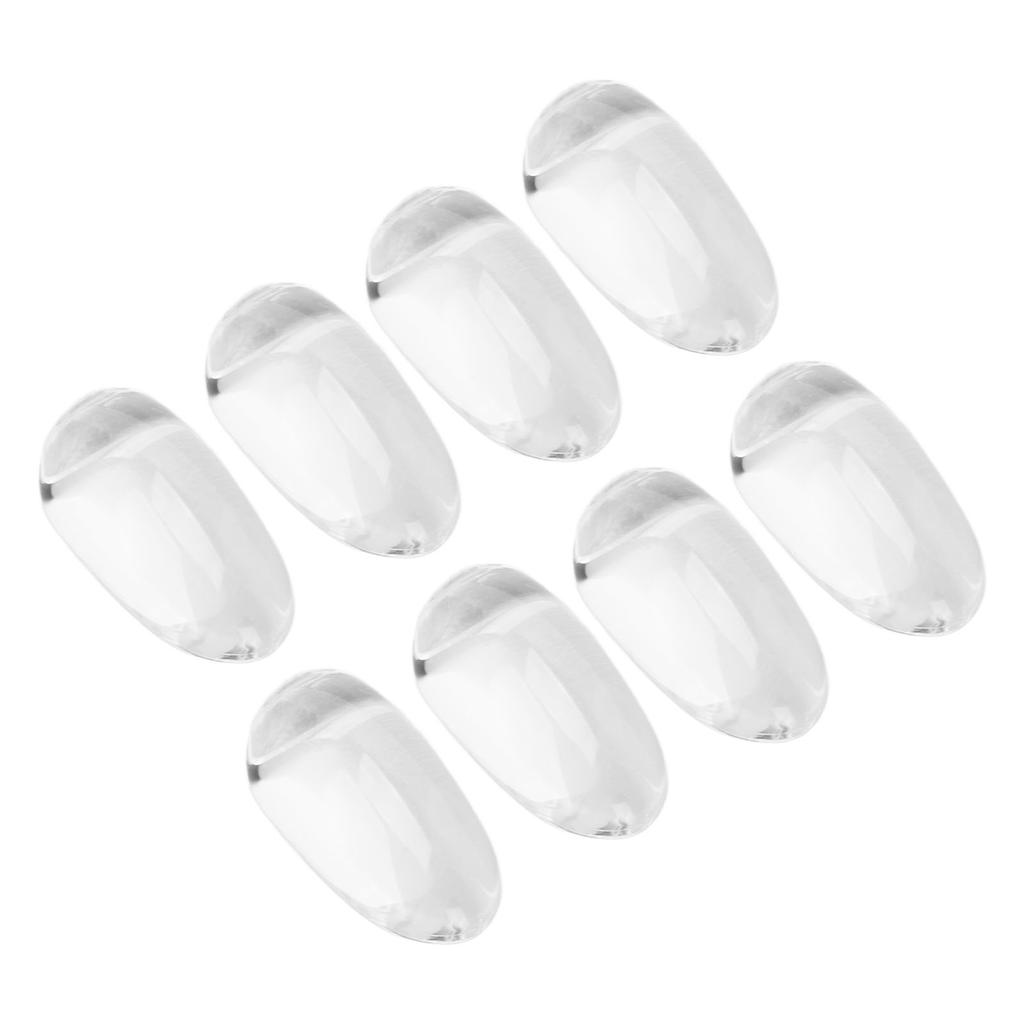 50pcs Nail Polish Color Card Clear Glass Nail Art Color Display Tips for DIY Manicure Salon