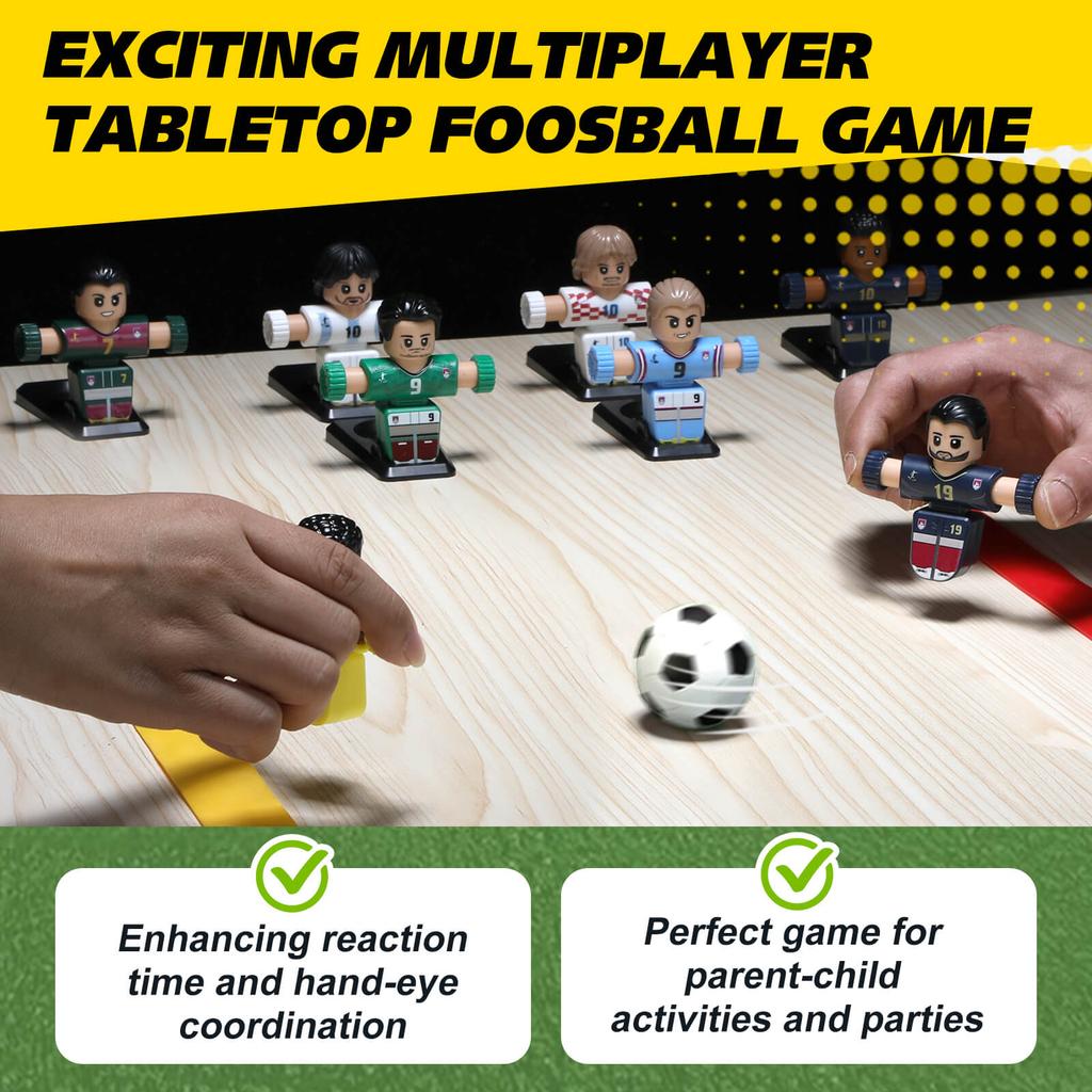NEW Fidget Spinner Soccer Players, Tabletop Foosball Game Kids Toys, Stress Relief Desktop Décor for Collection