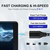 Cellphone Charging Cord High Durability Anti-winding Stable Output Extra-Long Overcharging Protection Fast Charging