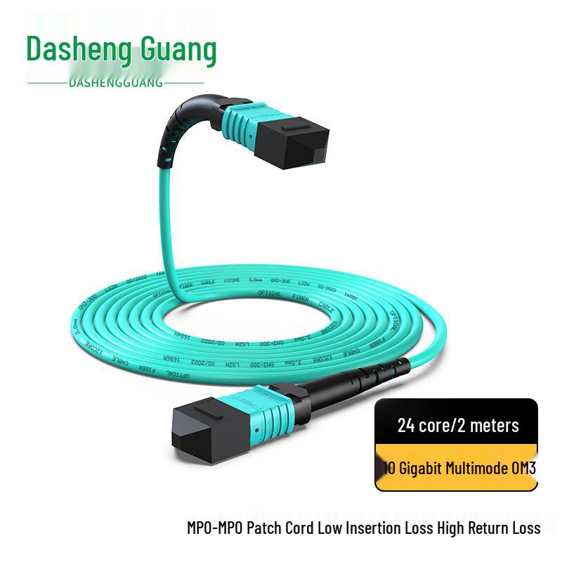 Dasheng Light MPO-MPO OM3 Multimode 24-Core Fiber Optic Patch Cable