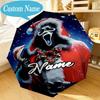 Custom Name Umbrella Ghostface Horror Theme Umbrella 8-Frame for Travel, Camping, Casual Lightweight Portable, Essential for Family Gifts