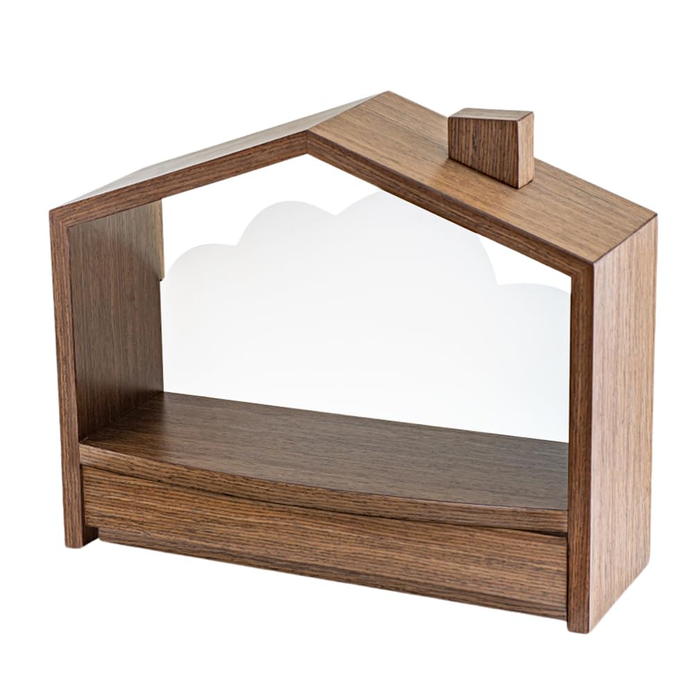 

Scandinavian-style mini Buddhist altar Ten no Mai open type for memorial services (walnut color)