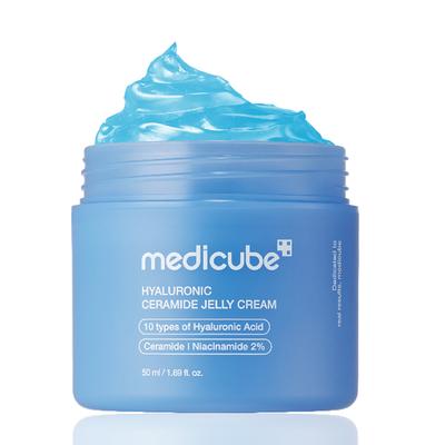 Hyalurónový ceramidový hydratačný gélový krém 50 ml - Starostlivosť o obnovu bariéry, upokojenie a hydratáciu, Kórejský