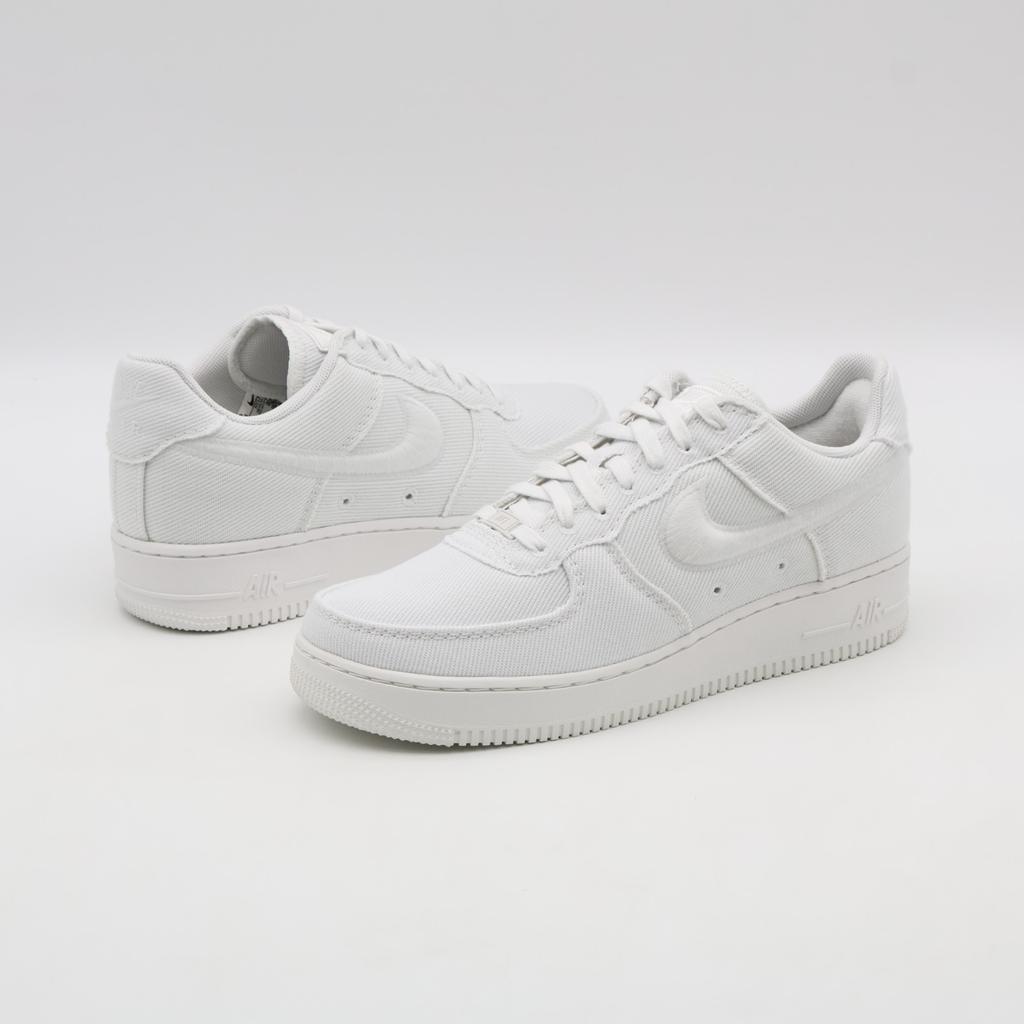 HV1204-100 Nike Air Force 1 Low Canvas Triple White (Mannen)
