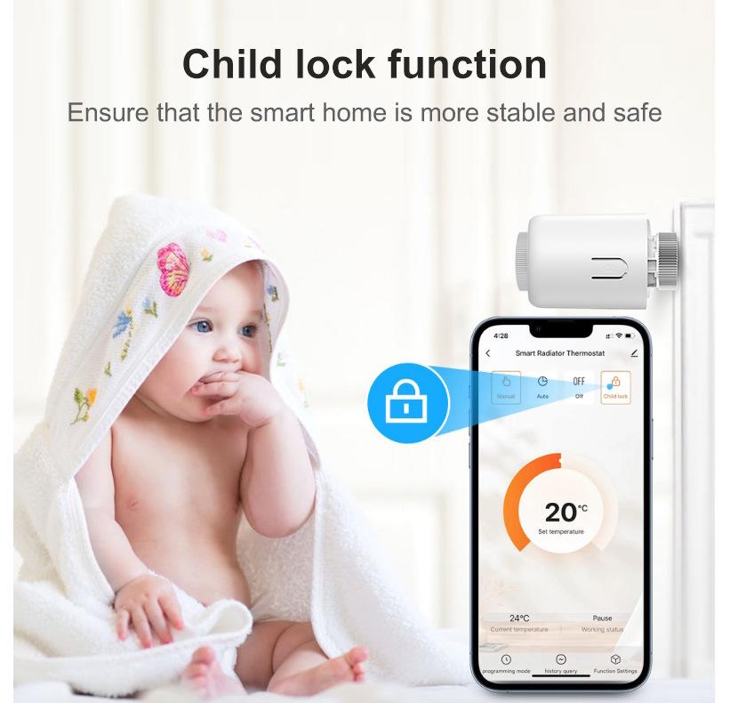 Tuya Zigbee Smart Thermostat Radiator Valve with App Control