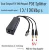 POE Splitter with Dual Power Outputs, Two Type-C / USB / DC Ports, 12V/5V Module