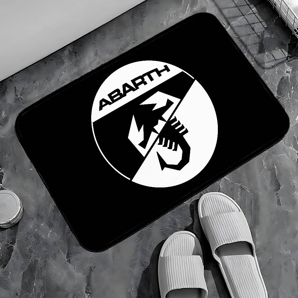A-Abarths Fiat Entry Door Floor Mat Festive Decorations Carpet Bathroom Anti-slip Mat Entrance Doormat