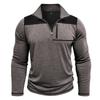 Men's Pullover Mock Neck Sweatshirts Athletic Casual Long Sleeve Golf Shirts