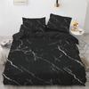 Marble King Queen Duvet Cover Cool Black White Texture Pattern Bedding Set Teens Adults 2 3pcs Polyester Quilt Cover