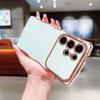 For Samsung Galaxy S24 Ultra Case Curly Wave Frame TPU Phone Cover Electroplating Large Window