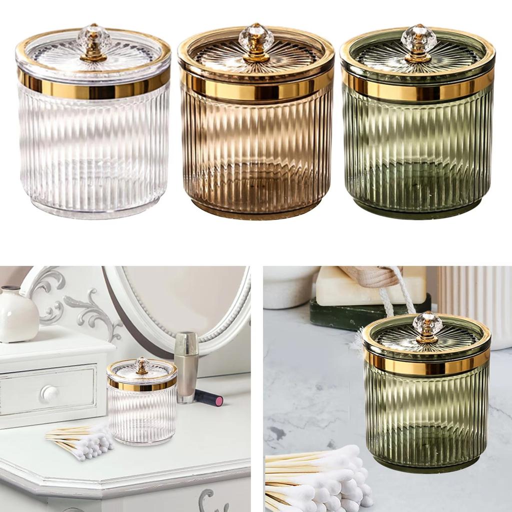 Toothpick Box Transparent Makeup Organizer for Cotton Swabs and Small Cosmetics Efficient Bathroom Organization Supplies