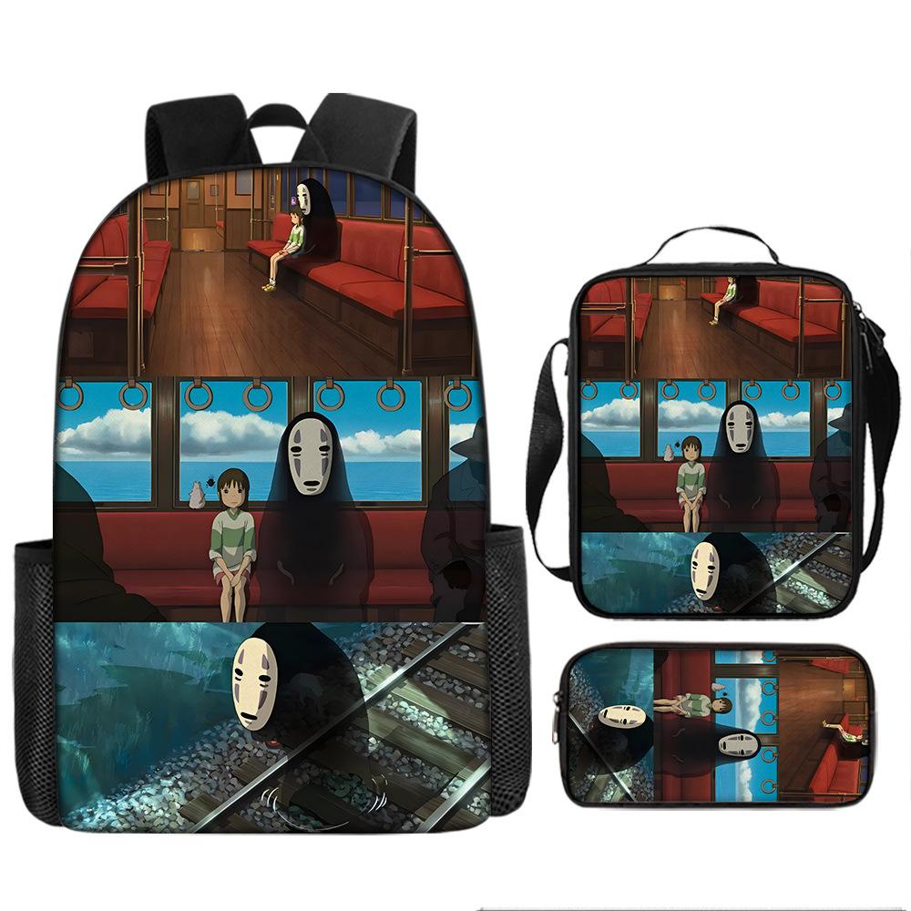 Elementary and Secondary School Students Spirited Away School Bag Hayao Miyazaki Children's Fashion Backpack Waterproof Large Capacity Backpack