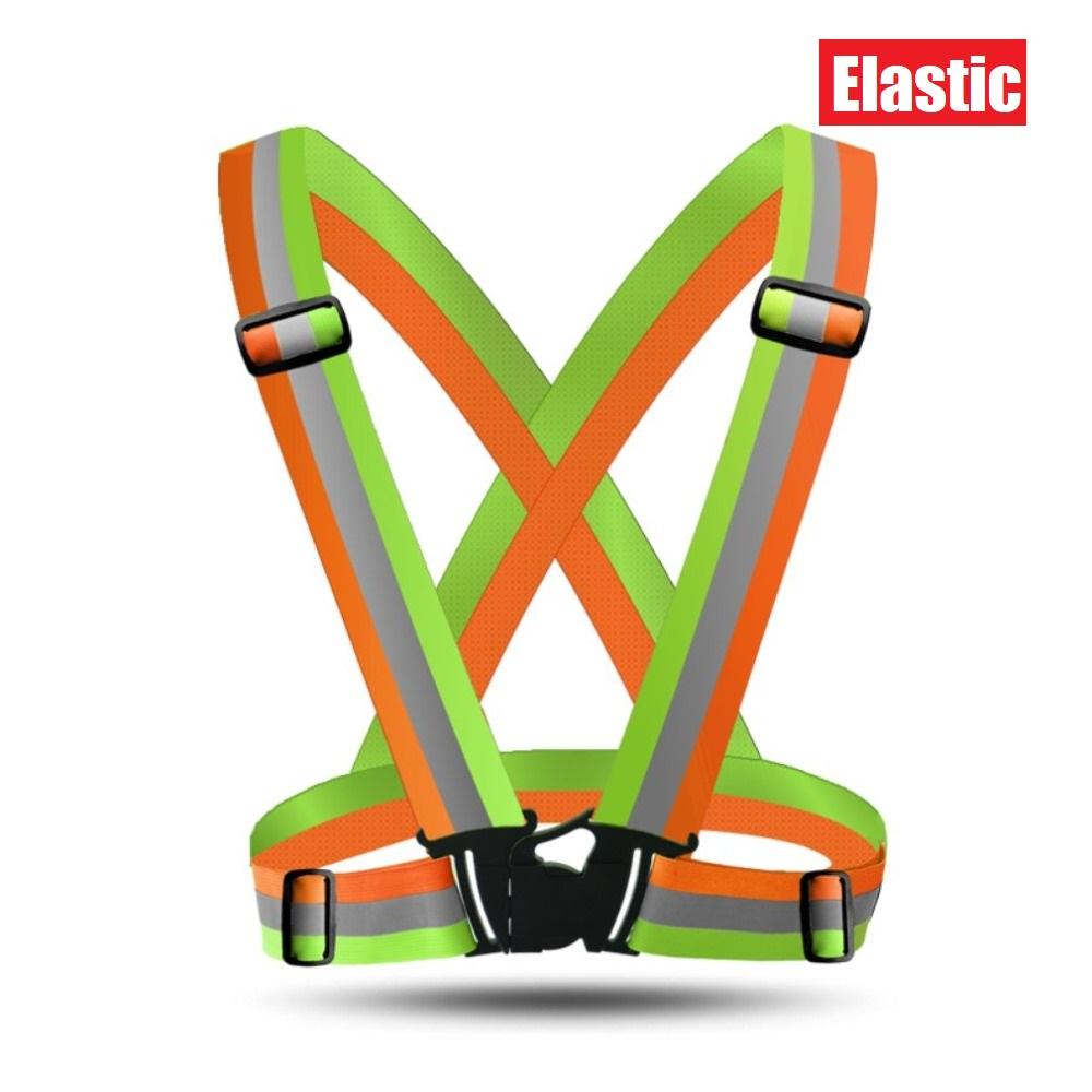 12 Colors Highlight Reflective Straps Adjustable Safety Vest Elastic Band for Adults and Children Night Running Riding Clothing