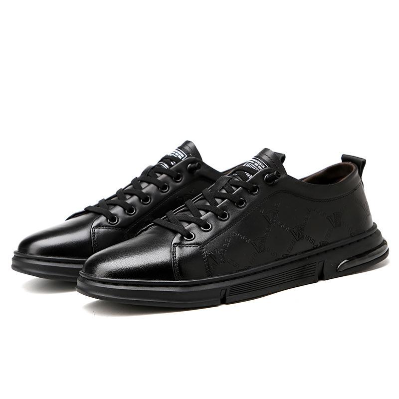 Pantofi pentru bărbați, primăvară și toamnă, pantofi de bărbați din piele naturală, pantofi casual cu imprimare din piele de vacă, de brand la modă, modele pentru bărbați