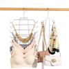 Multi-Layered Sports Vest Bra Scarf Storage Hook Creative Design Metal Clothes Hanger for Adult Underwear Storage Organization
