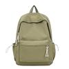 Schoolbag female ins Japanese sweet girl tide casual backpack simple solid color junior high school college student schoolbag