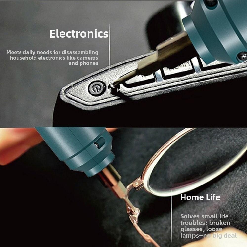 USB Rechargeable Cordless Electric Screwdriver Set Wireless Electric Drill Repair Work