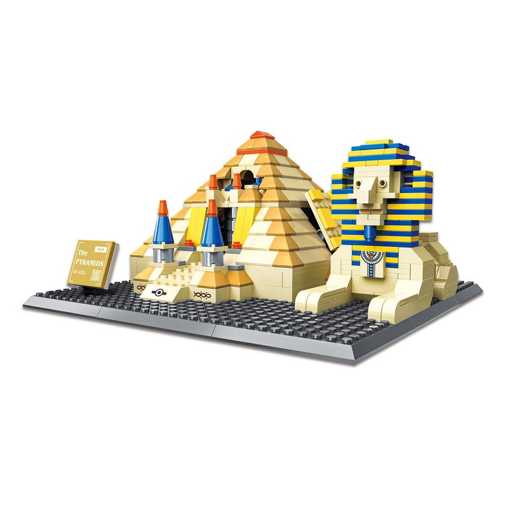 Premium-Quality 4210 Premium-Quality Giza First-Class Pyramids First-Class Landmark Construction-Set-Set First-Class Educational Building-Set