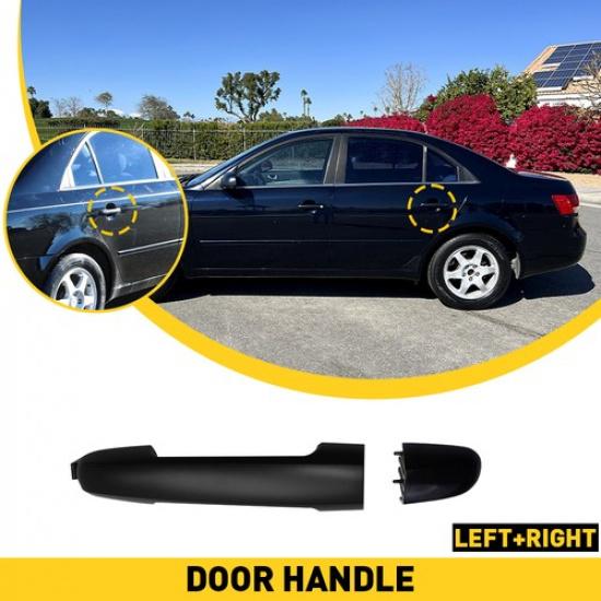 

Exterior Door Fit Handle 2006-2010 Hyundai Sonata Rear Passenger Plastic Primed