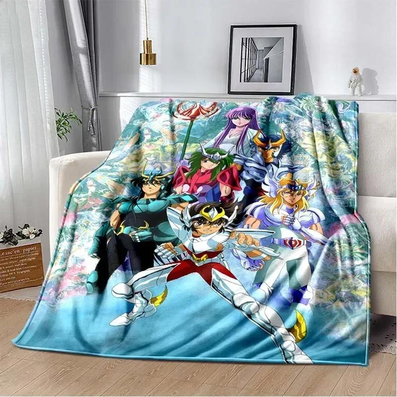 3D Retro Saint Seiya Anime Cartoon Flanelldecke Weich Gemütlich Sofa Bett Reise Decke Kinder Geburtstagsgeschenk