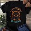 Vintage Halloween Black Cat T-Shirt: Hocus Pocus Cat Lover Gift